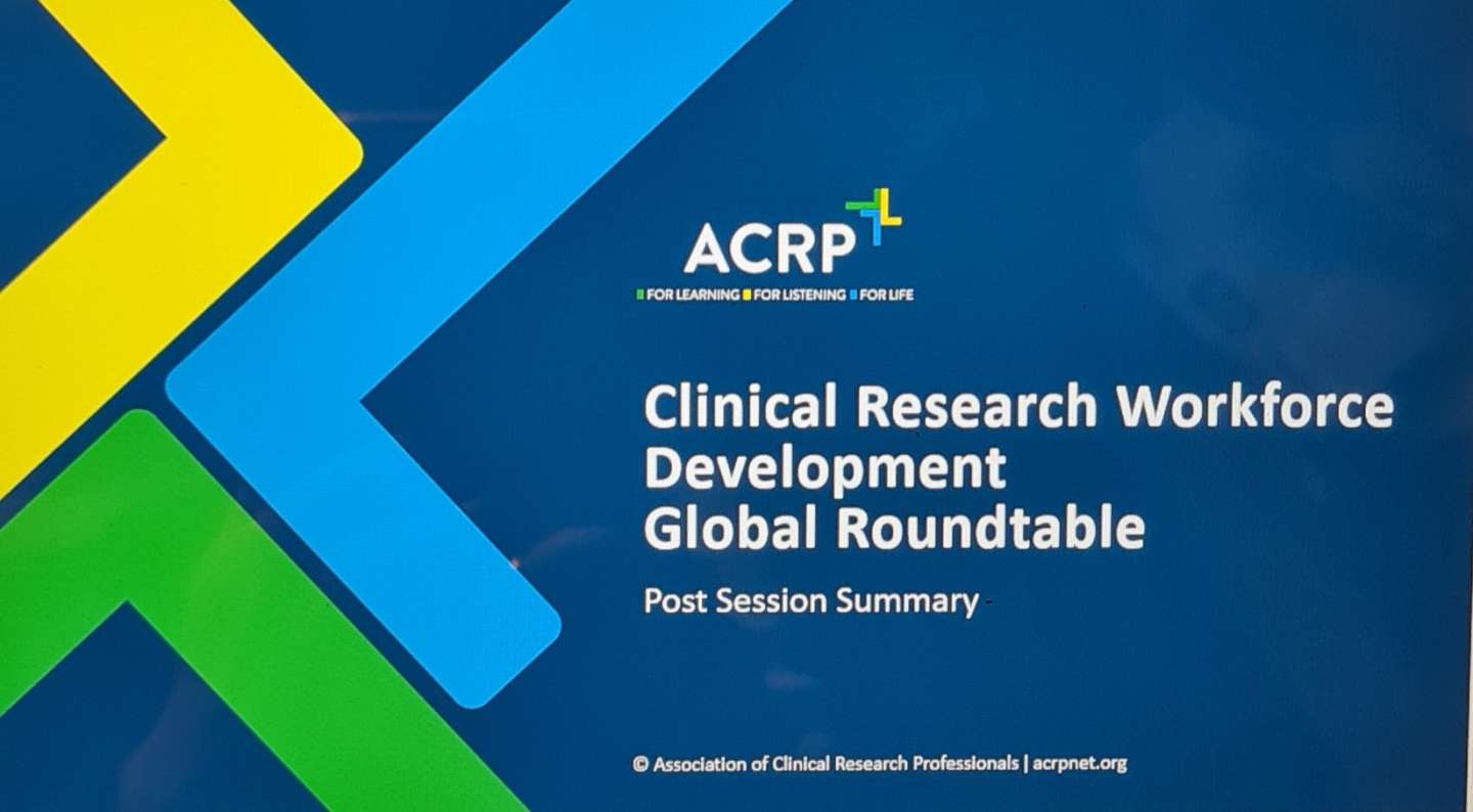 12/01/23 – EUCROF attending ACRP Workforce Development Global Roundtable – Post Session Summary