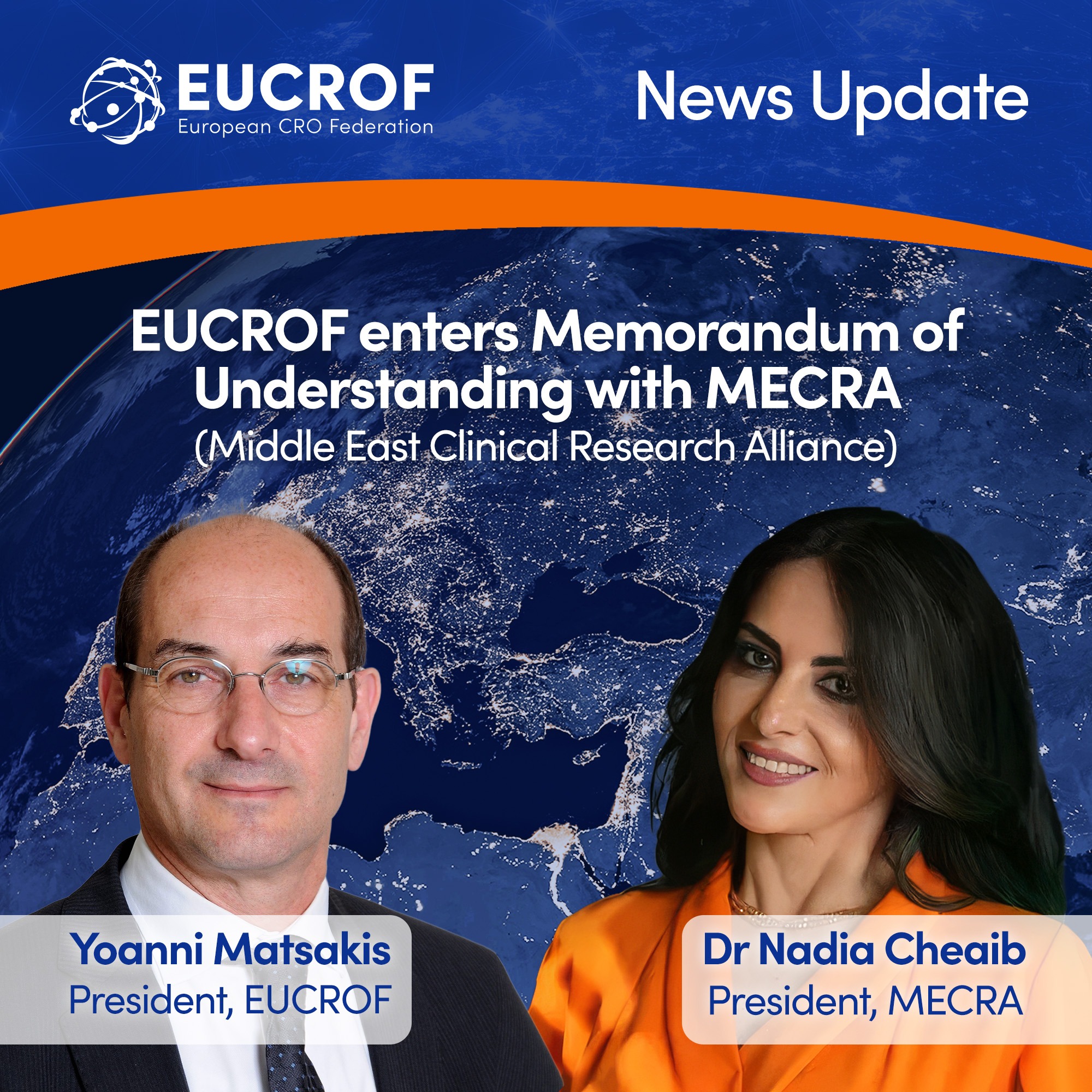 EUCROF and MECRA sign agreement to strengthen clinical research cooperation between Europe and the Middle East